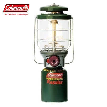 【Coleman】新北極星 2500日規瓦斯燈/露營燈/附收納袋+電子點火器(可主燈 200W)/CM-5520 綠✿30E010